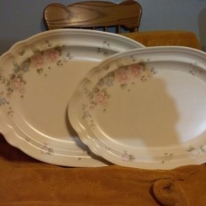 Pfaltzgraff tea rose platters
